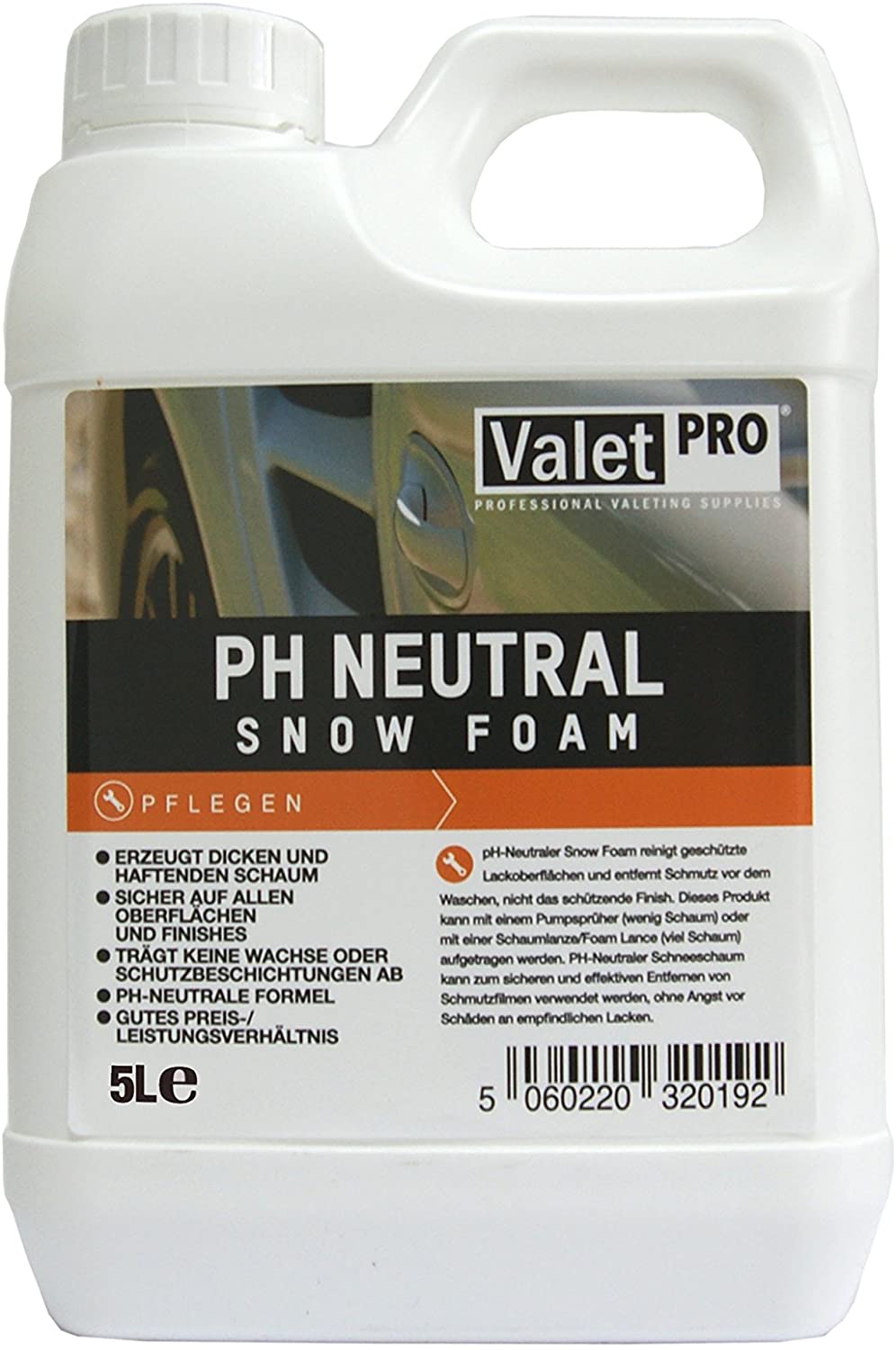 ValetPRO - Snow Foam ph Neutral 5 Liter
